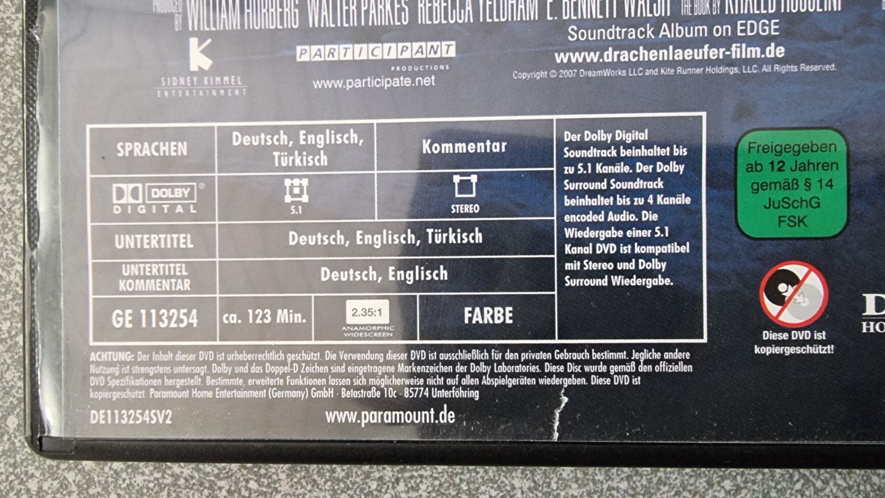Tutti i DVDs: DVD The Kite Runner / Marc Foster – Usato da Oetwil am See venduto da fineli2 1