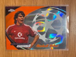 Topps Chrome Lothar Matthäus Bayern München Orange Lava