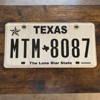 🇺🇸 U.S. Autoschild, Texas MTM 8087 BXJ - ORIGINAL