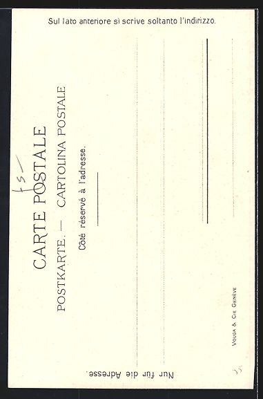 Cartoline postali: Litho Thun, Ortsansicht mit Blümlisalp – Usato da Berlin venduto da bartko-reher 1