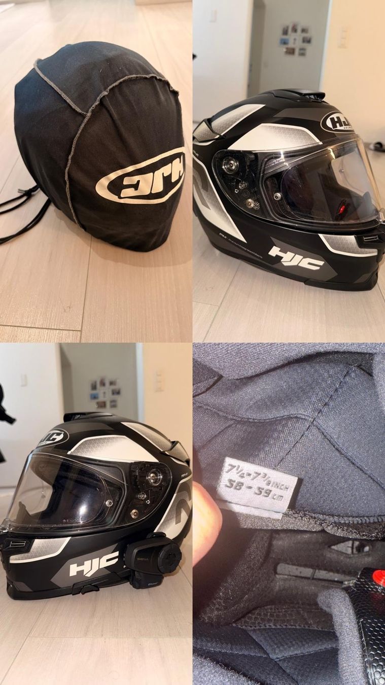 HJC Caschi & visiere: Casque moto HJC Taille 58-59cm avec intercom sena – Usato da Murten venduto da son_58vp