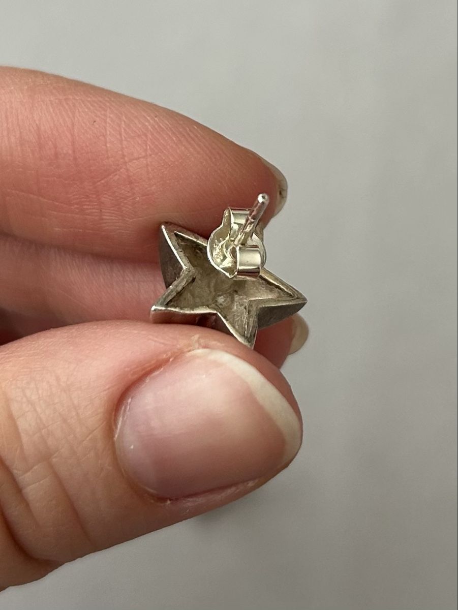 Orecchini pendenti & Orecchini a lobo: Vintage Silber Stern Ohrringe – Usato da Bern venduto da Ilikebluegems 2