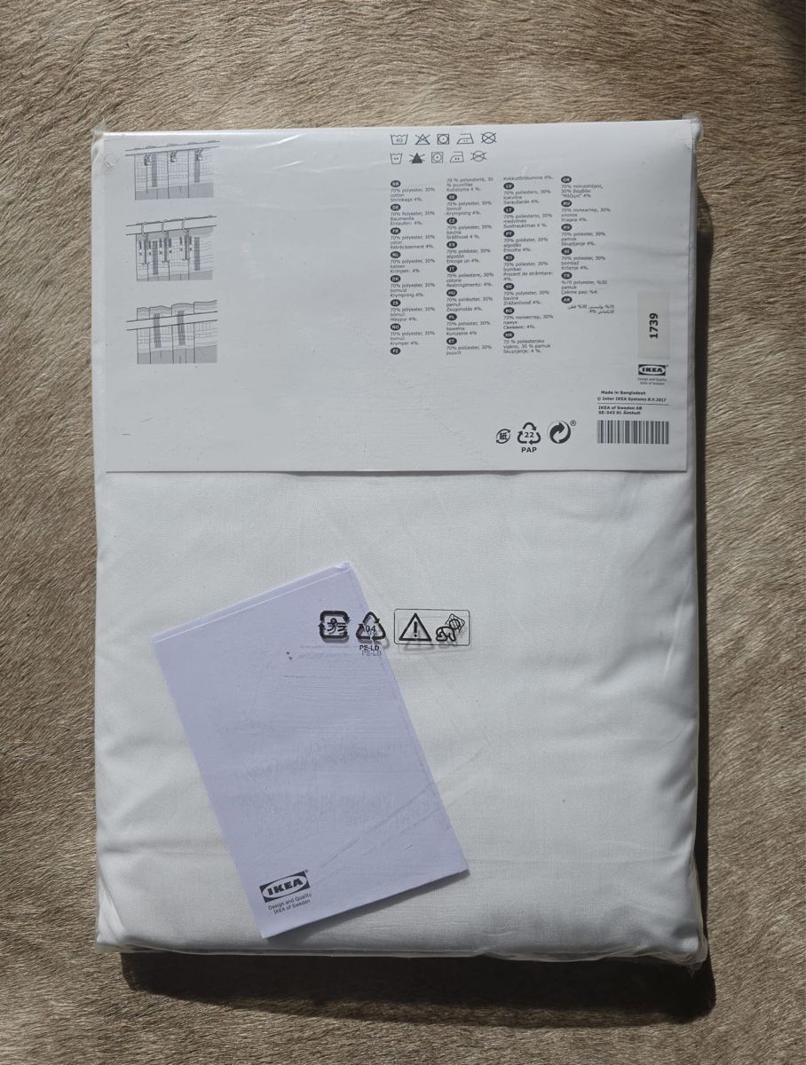 Tende: New IKEA VIVAN Curtains 2x 145x300cm White – Nuovo e nell'imballaggio originale da Zürich venduto da olalinda