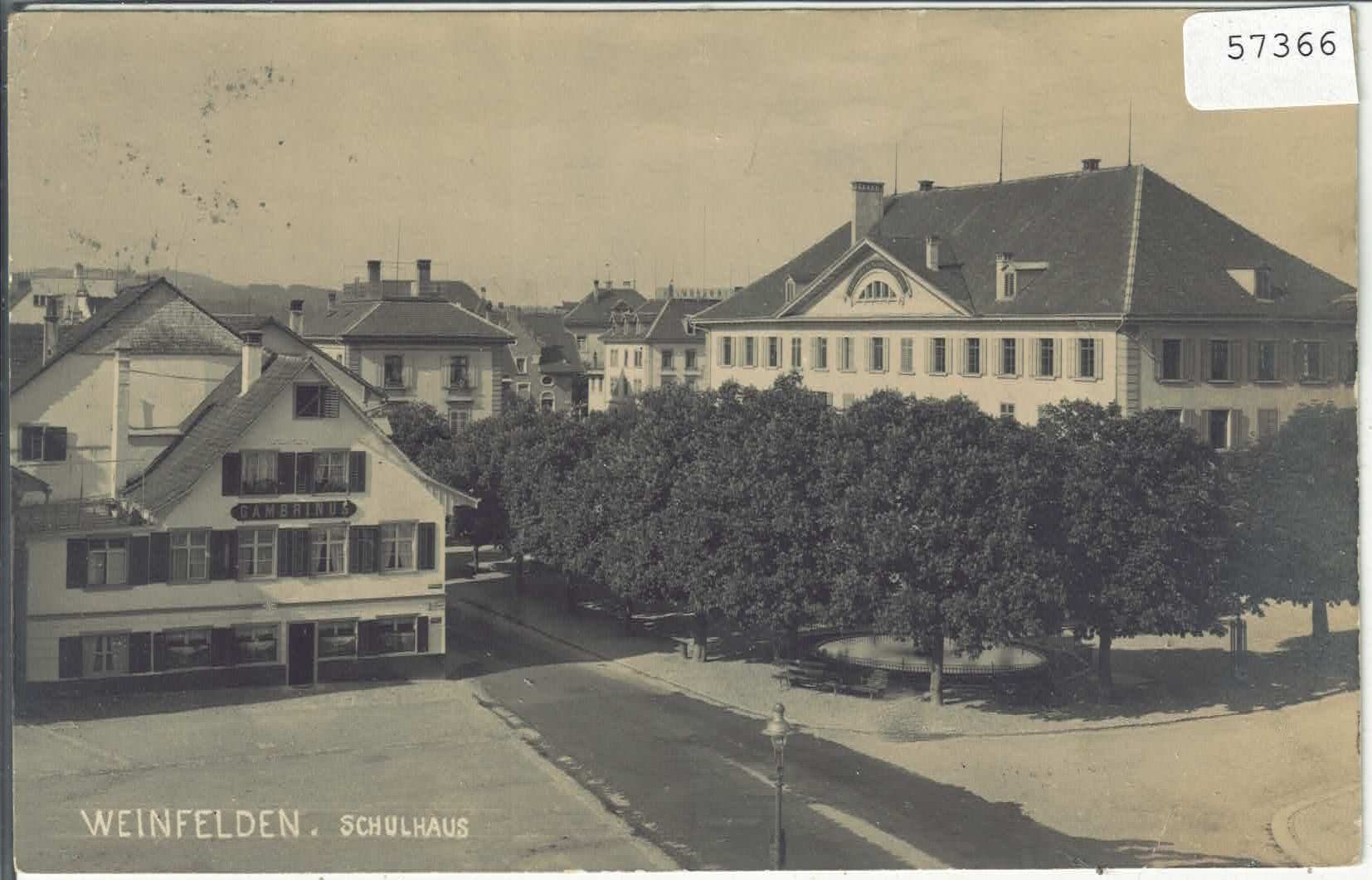 Cartoline postali: Weinfelden - Schulhaus - Gambrinus – Usato da Ettingen venduto da Kartenplanet
