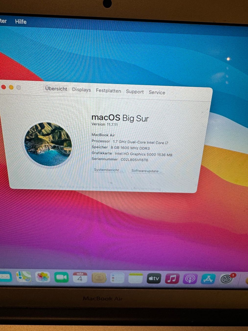 Apple Notebook: MacBook Air 13 inkl. Microsoft Office 2021 – Usato da Adliswil venduto da Busys 1