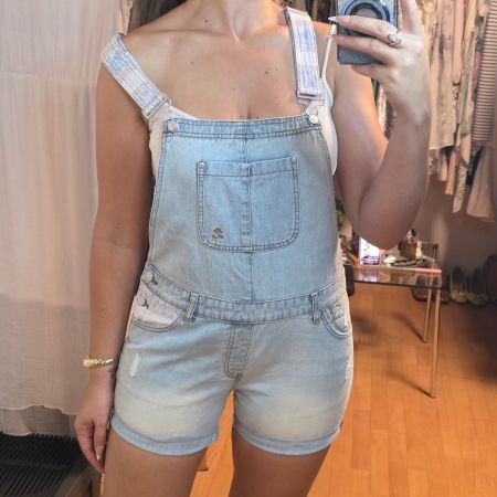 Lyla Lyla Jeans Latzhose Shorts Overall Gr. M