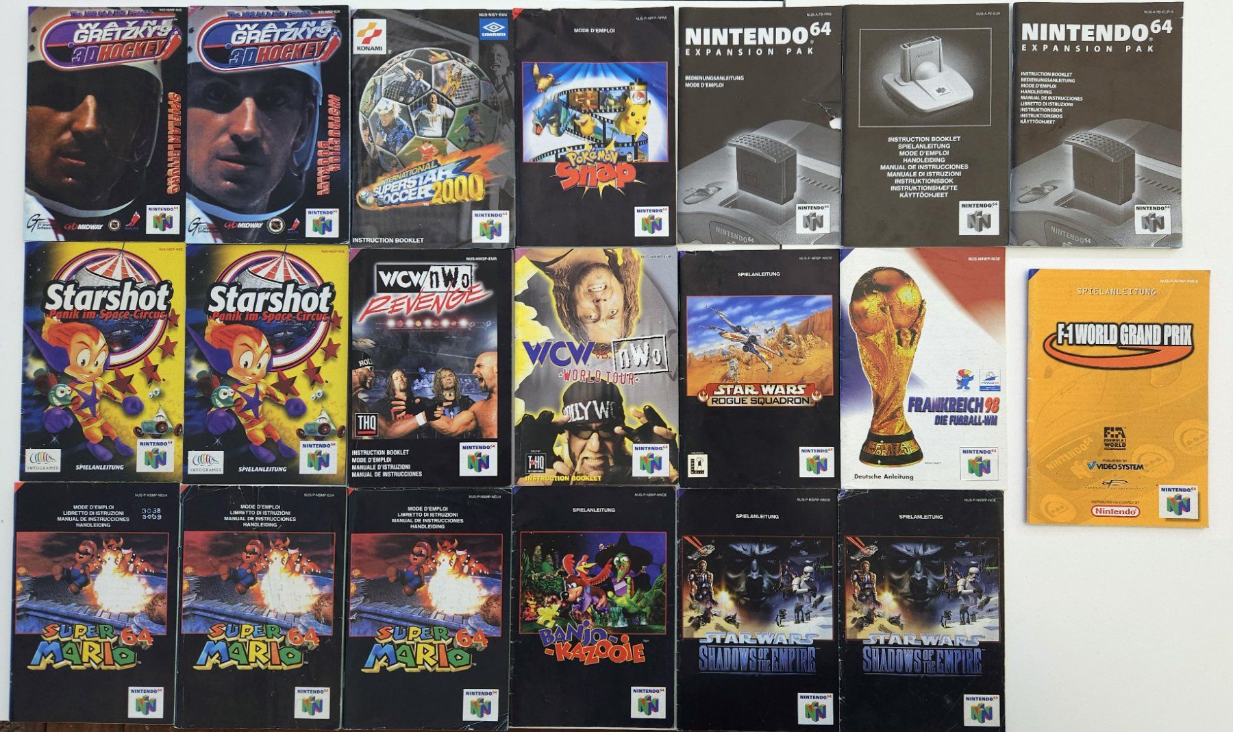 Nintendo Giochi: 20 Anleitungen Nintendo 64 – Usato da Autigny venduto da zel_gvl5