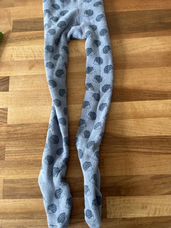 Kinder Strumpfhose Igel blau Gr 92-104 Baumwolle