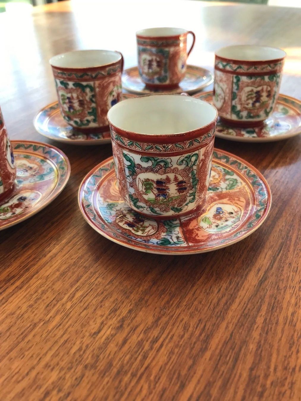 Set di piatti: Moriage Teeservice mit Geishalithophanie – Usato da niederbipp venduto da Esbenz 1