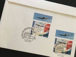 Zürich - Samedan 19.5.88 mit 50 Tg der Aerophilatelie Luzern