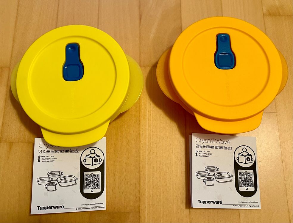 2 neue Tupperware Crystal Wave Mikrowellenschalen | Kaufen auf Ricardo