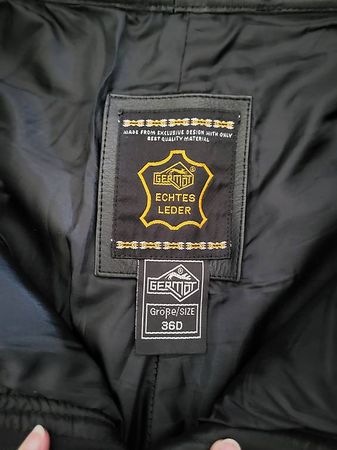 Germot Lederhose Echt Leder Gr. 36 Damen schwarz
