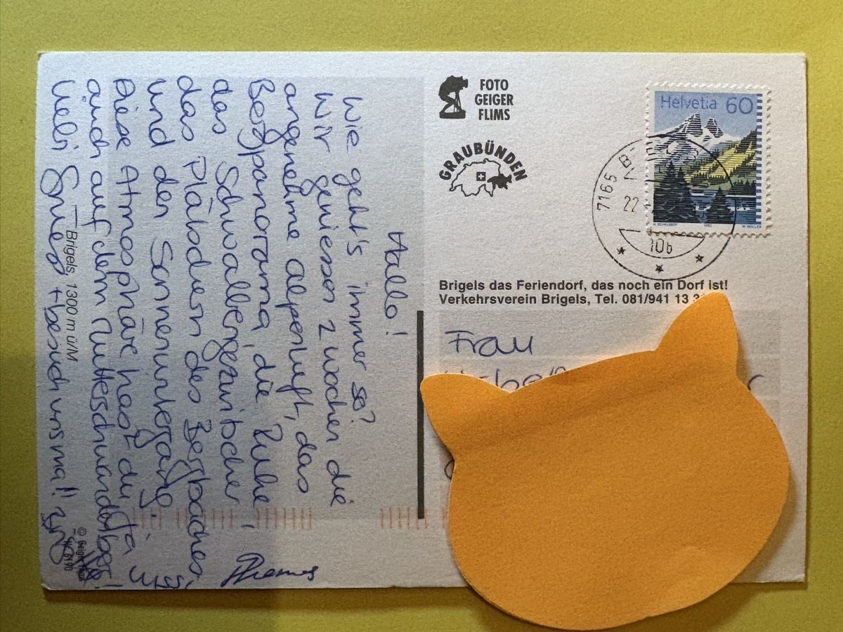 Cartoline postali: AK von Brigels – Usato da Rümlang venduto da Kartenpost1 1