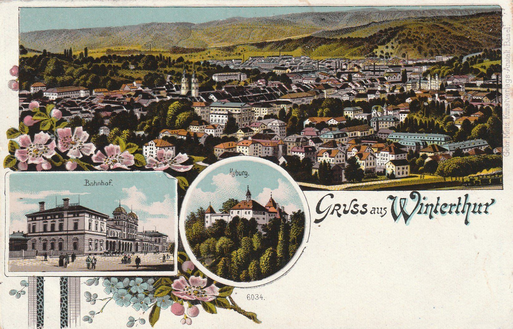 Cartes postales: Winterthur 3-bildrig Litho – D'occasion à Rorschacherberg par fratovi2