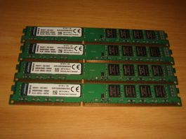 4 stück 8gb ddr3 PC3 10600 (1333) RAM für Computer.
