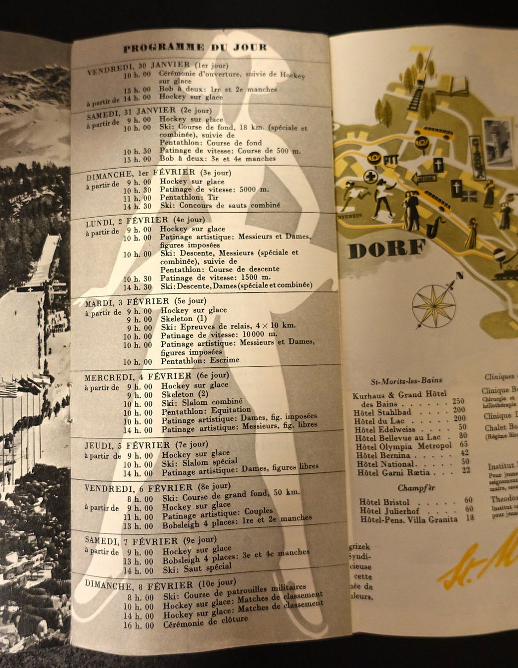 Documenti: Olympische Winterspiele 1948 St. Moritz -originaler Prospekt – Usato da Neuchâtel venduto da p_b_vdv7 3