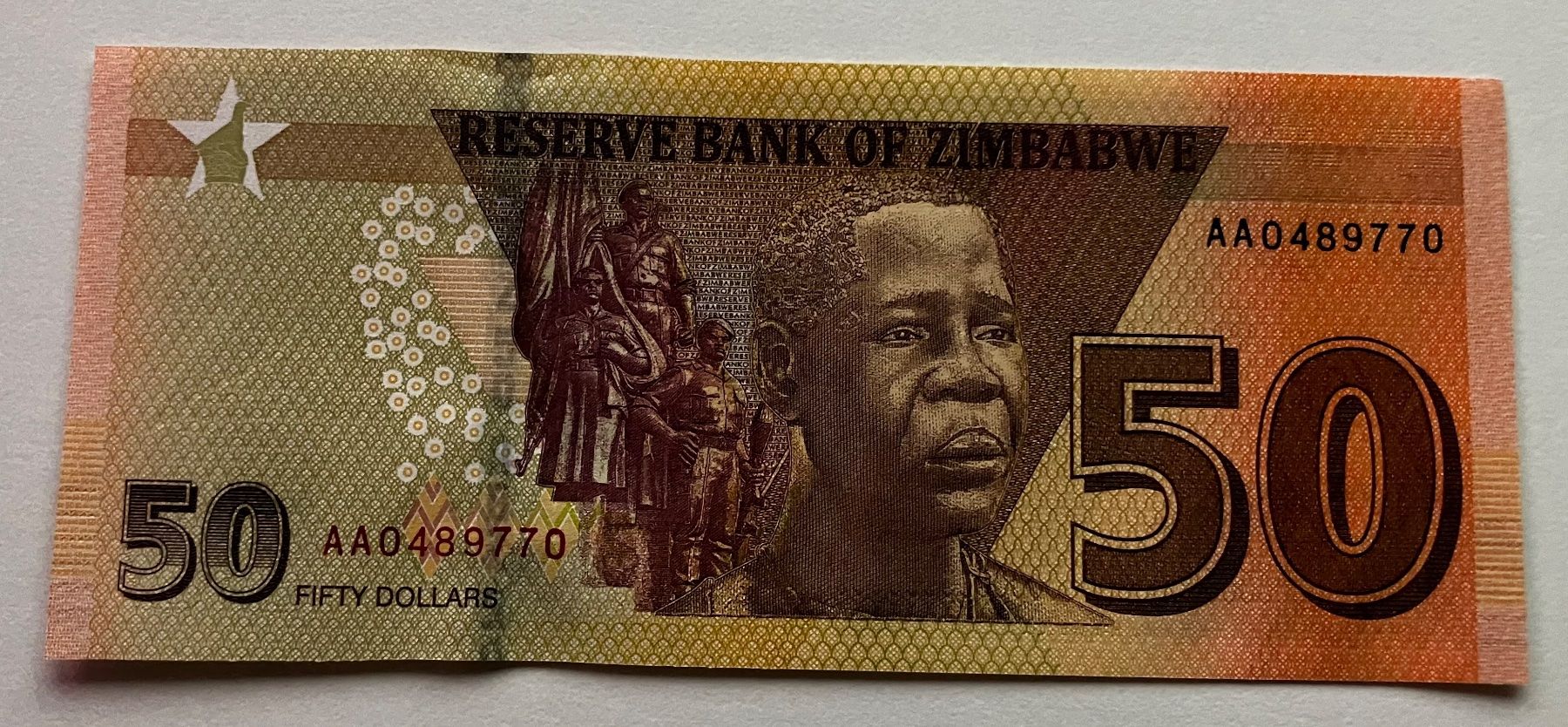 Banconote: Zimbabwe 50 Dollars 2020 Neuwertig – Nuovo (secondo la descrizione) da Algetshausen venduto da Carrhard 1