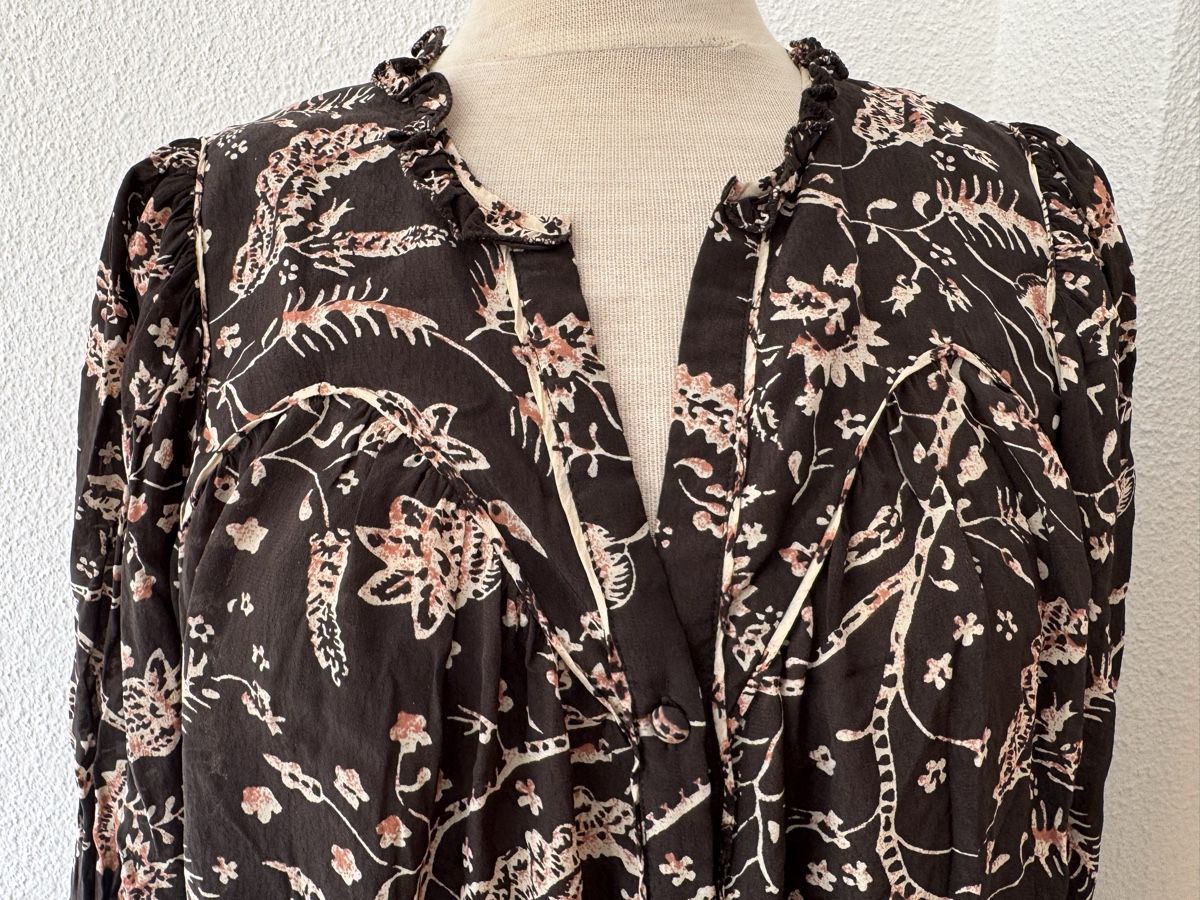 Ba&Sh Camicette: Chemise Ba&sh imprimée T.3 viscose – Nuovo (secondo la descrizione) da Morges venduto da sandy069 1