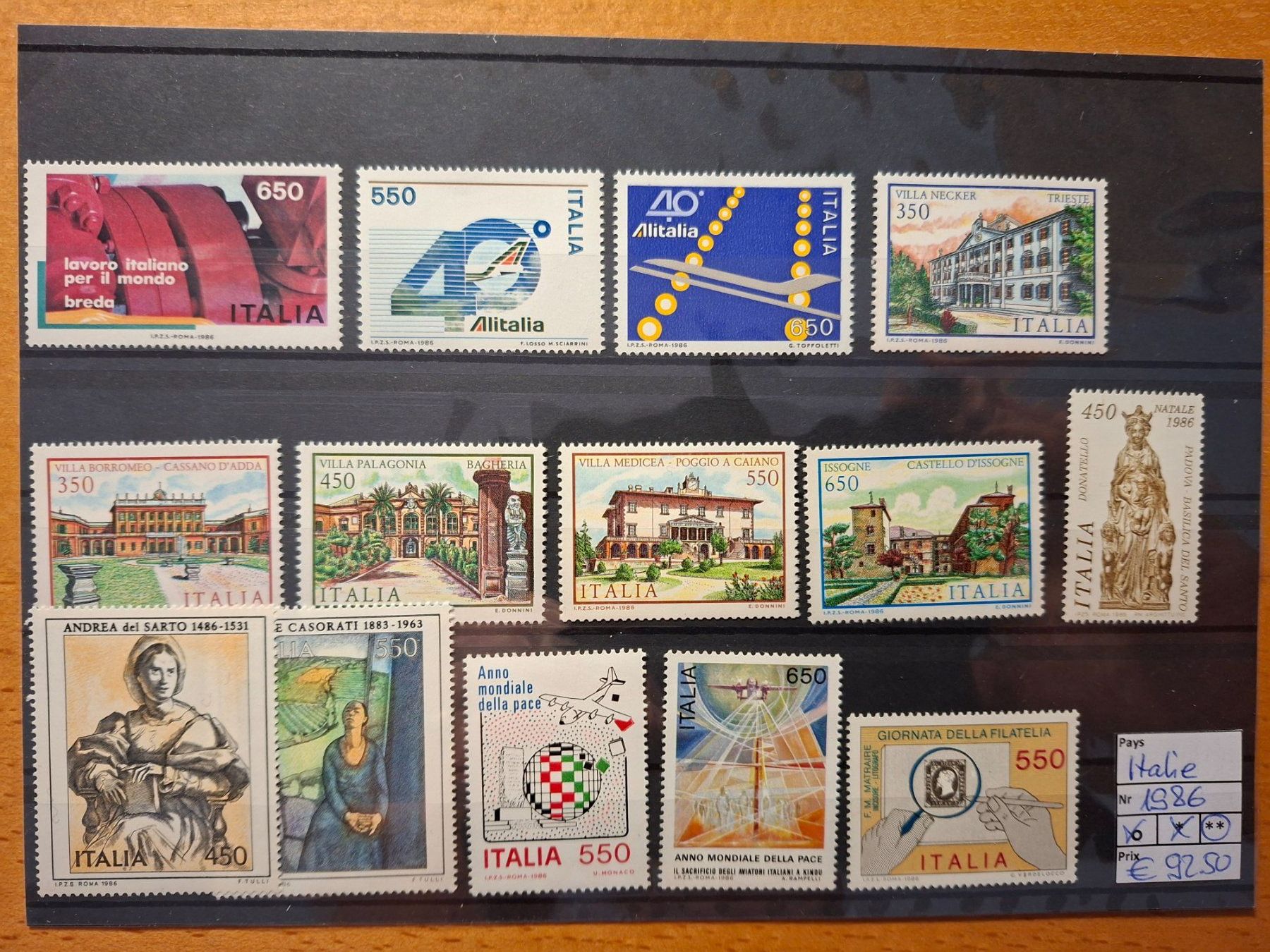 Tutti i francobolli: Italien** / Italie** 1986 – Nuovo (secondo la descrizione) da Confignon venduto da Alfda2000 1