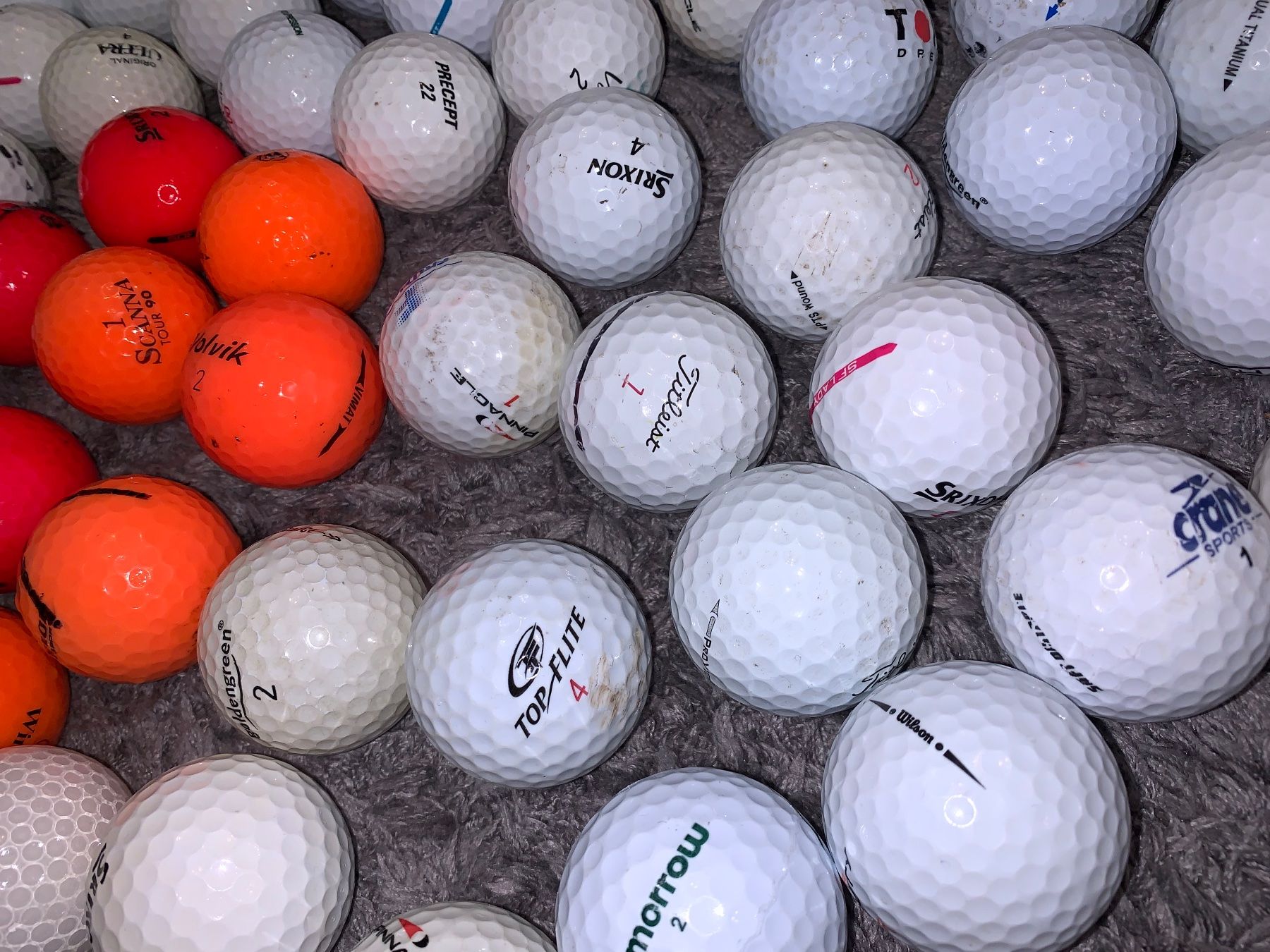 Palloni: 100 Golfbälle weiss/orange-rot gebraucht – Usato da Münchenbuchsee venduto da Dreamaction67 4