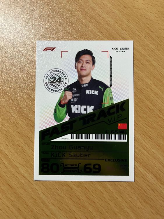 Zhou Guanyu - Topps Turbo Attax - Formula 1 2023 card LE-12G