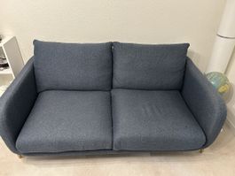 Gemütliches 2er Sofa, dunkelblau, top Zustand