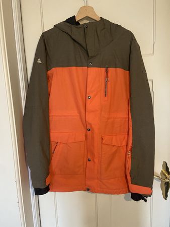 Zimtstern Winterjacke, Orange/Khaki, Gr. L, Top Zustand!