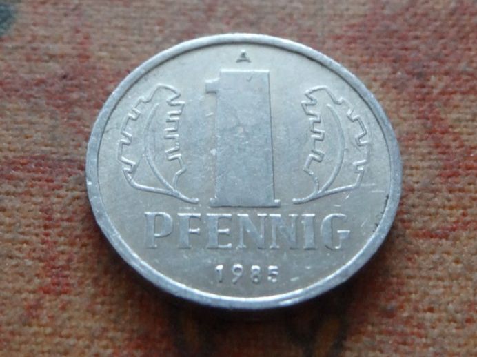 Tutti le monete: DEUTSCHLAND   1 Pfennig  1985   DDR – Usato da Romanel-sur-Lausanne venduto da Swift13 1