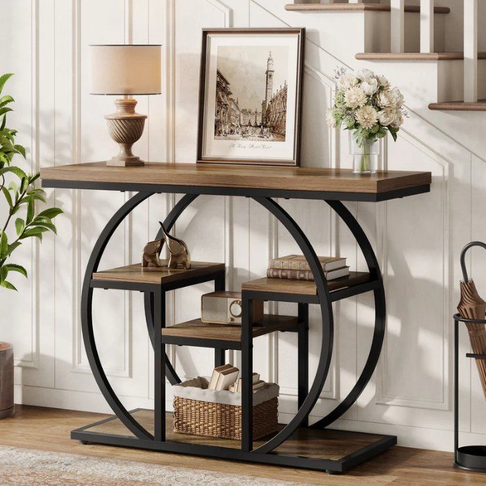 Tavoli: Konsolentisch 105cm 4 Ebenen Industrial – Nuovo e nell'imballaggio originale da Gretzenbach venduto da Genfi-Shop 4