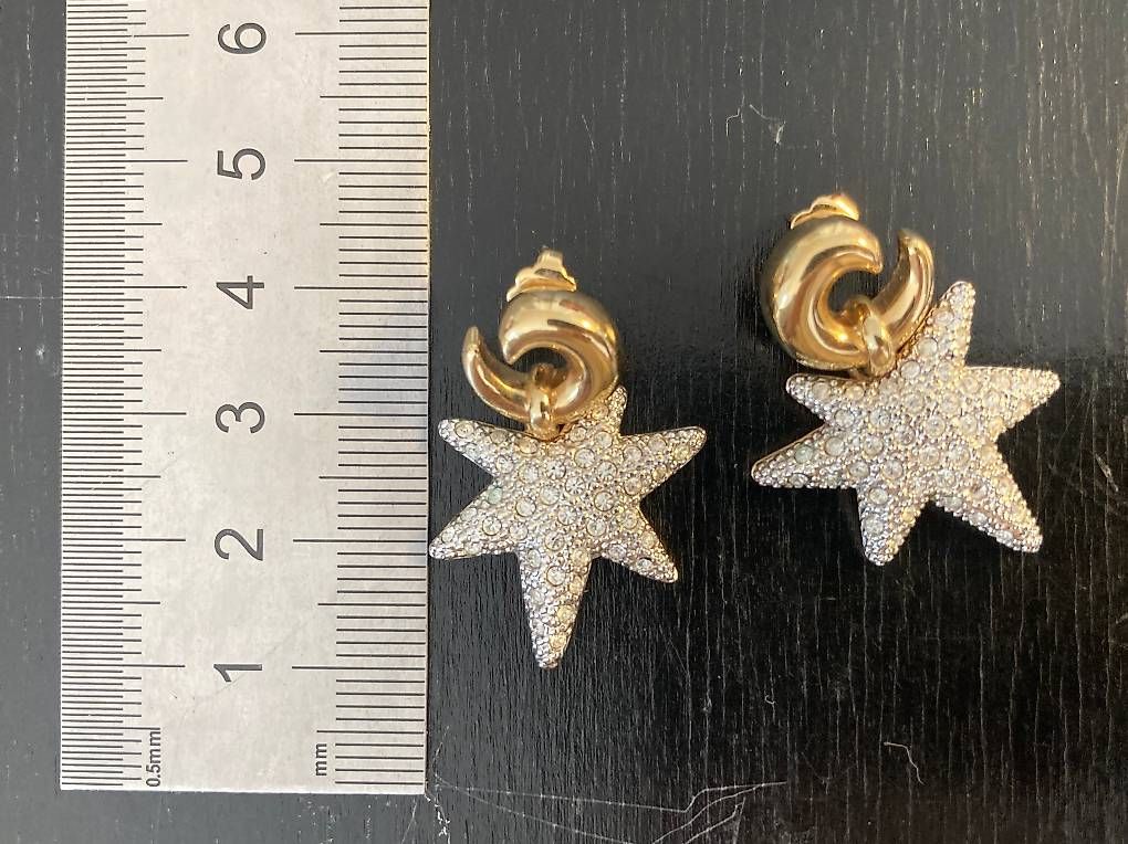 Orecchini pendenti & Orecchini a lobo: Ohrstecker sternförmig, mit Strass – Usato da St. Gallen venduto da jbr_q7tx 3
