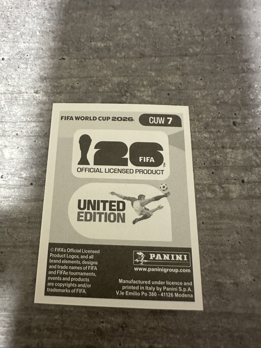 Panini Carte collezionabili: CUW 7 , FIFA WORLD CUP 2026 PANINI  – Nuovo (secondo la descrizione) da Frauenfeld venduto da 1PegPeg1 1