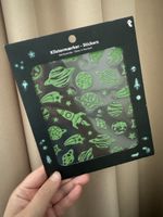 🚀🌌 Weltraum-Sticker – Leuchten im Dunkeln | NEU! 🌟