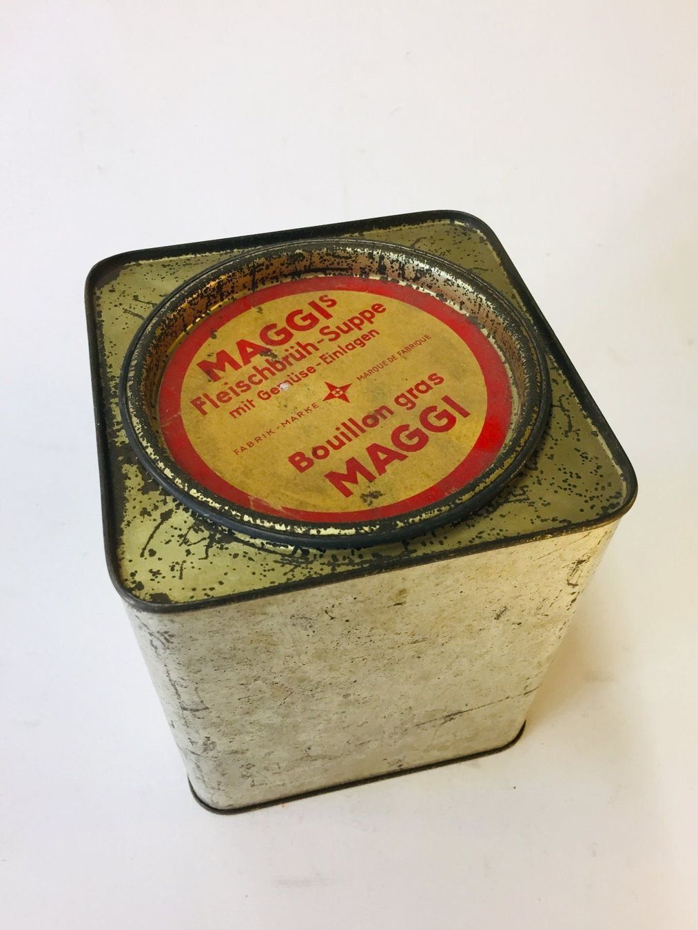 Dosen: Vintage Blechdose Maggi FleischbrühSuppe – Gebraucht aus Schaffhausen von vintageworld 1