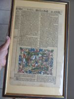 1 BIBEL SEITE AUS 3. BUCH LEVITICUS 16TH JAHRHUNDERT RAHMEN