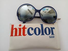 Safilo Vintage Oversized Sunglasses HIT 23 Blue Red White