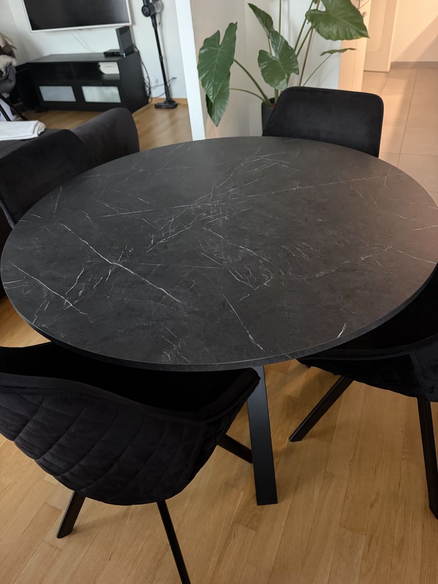 Tables: IKEA Esstisch mit Marmor obtik – Neuf (Voir description) à Niederwangen BE par delixdrew 1