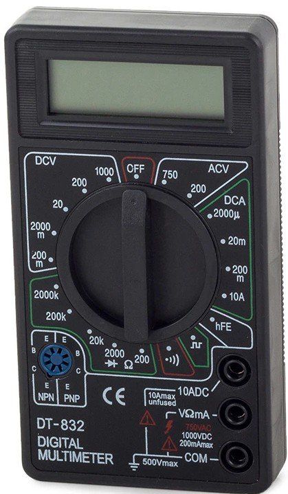 Misurare: Multimeter digital  Spannungsprüfer DT-832 – Nuovo e nell'imballaggio originale da St. Gallen venduto da schnaeppchen-preise 2