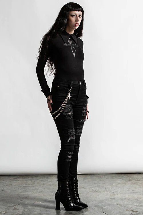 Killstar Jeans: KILLSTAR R.I.P. SLASH JEANS XXL – D'occasion à Monthey par Black-Cockatoo 2