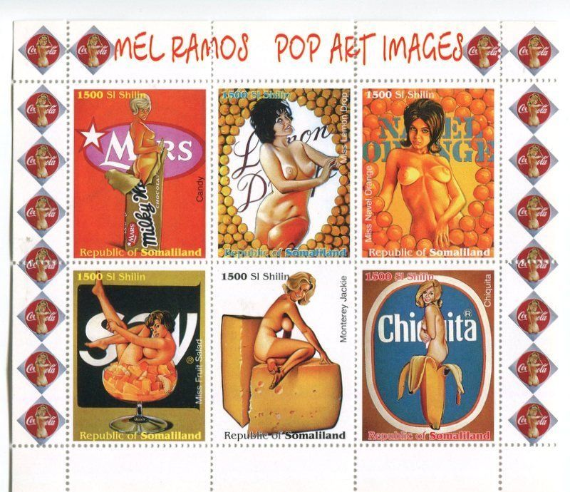 Tutti i francobolli: Block "Pin-up". Somalia. – Nuovo e nell'imballaggio originale da Basel venduto da Butsch5
