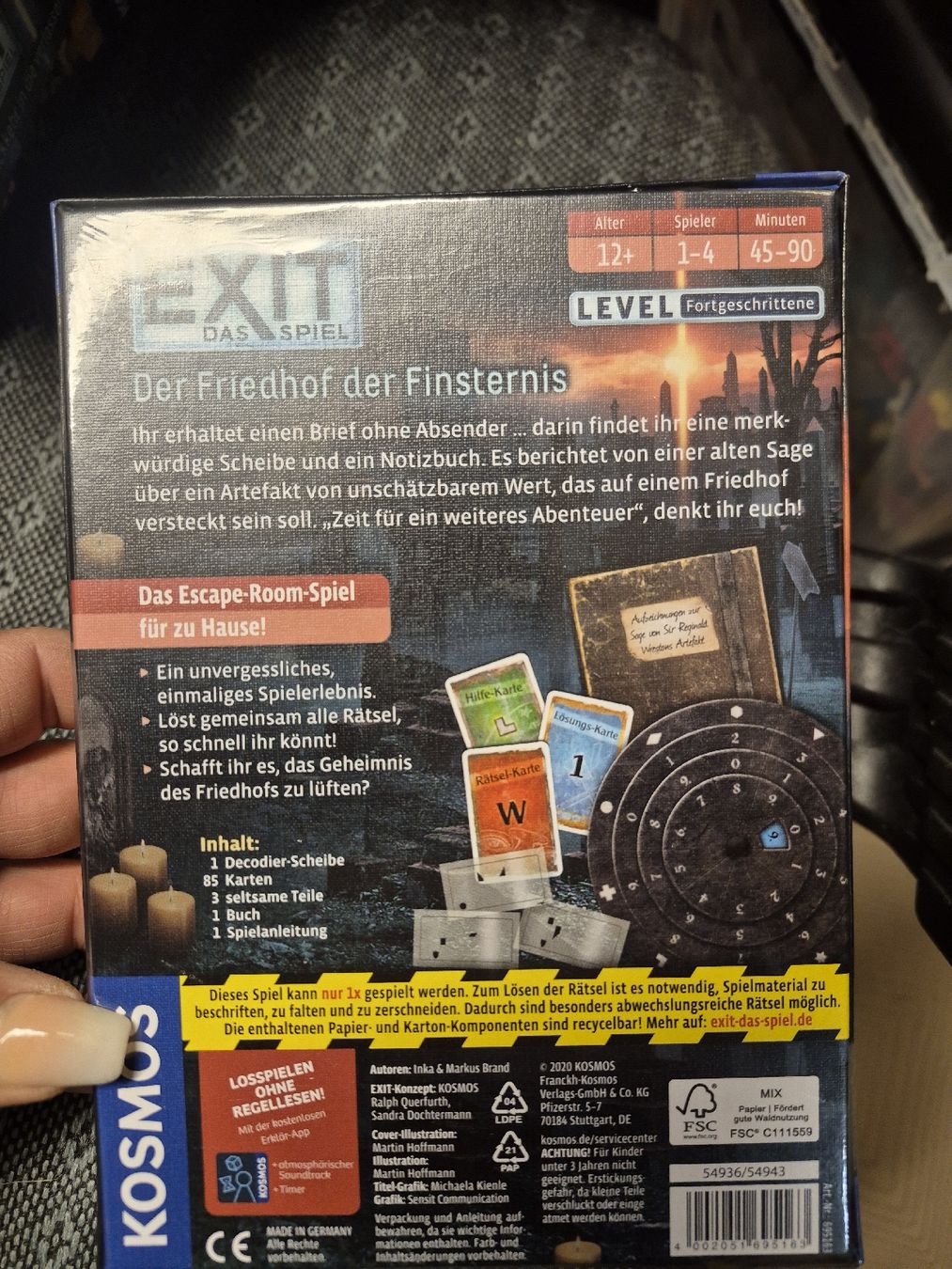 Spiele: Exit Game: Der Friedhof der Finsternis - Neu & OVP! – Neu und originalverpackt aus Wohlen AG von Biber75 1