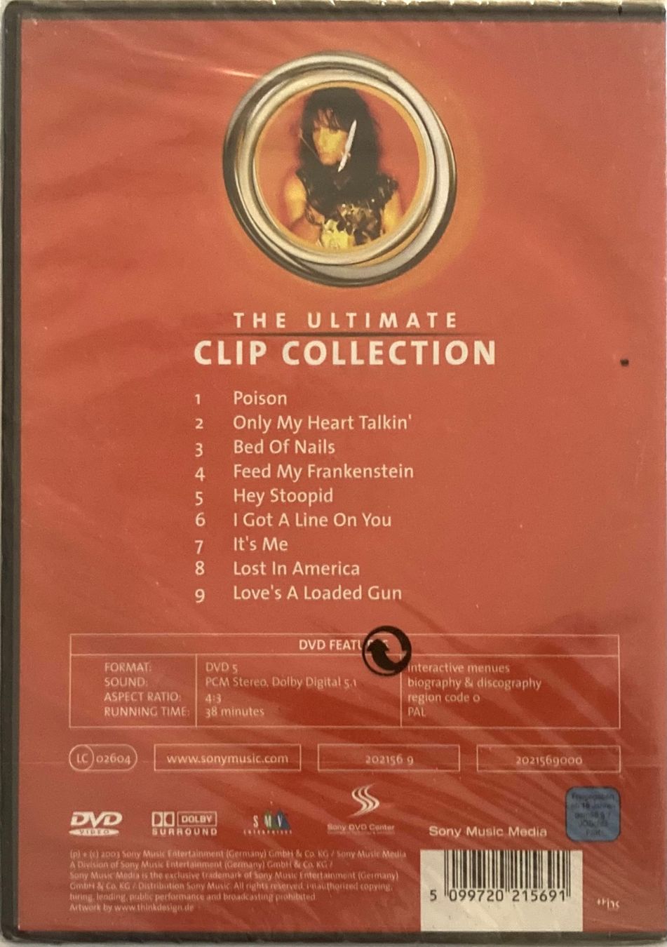 Tutti i DVDs: ALICE COOPER - THE ULTIMATE CLIP COLLECTION – Nuovo e nell'imballaggio originale da Poliez-Pittet venduto da Newtown-Records 1