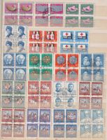 PPr4-er-Blocks. 62 versch. ETS od. zentr. Rundstempel