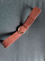 vintage brown leather belt by Designer Miu Miu metal buckle