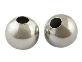 10 Metall Perlen 14mm