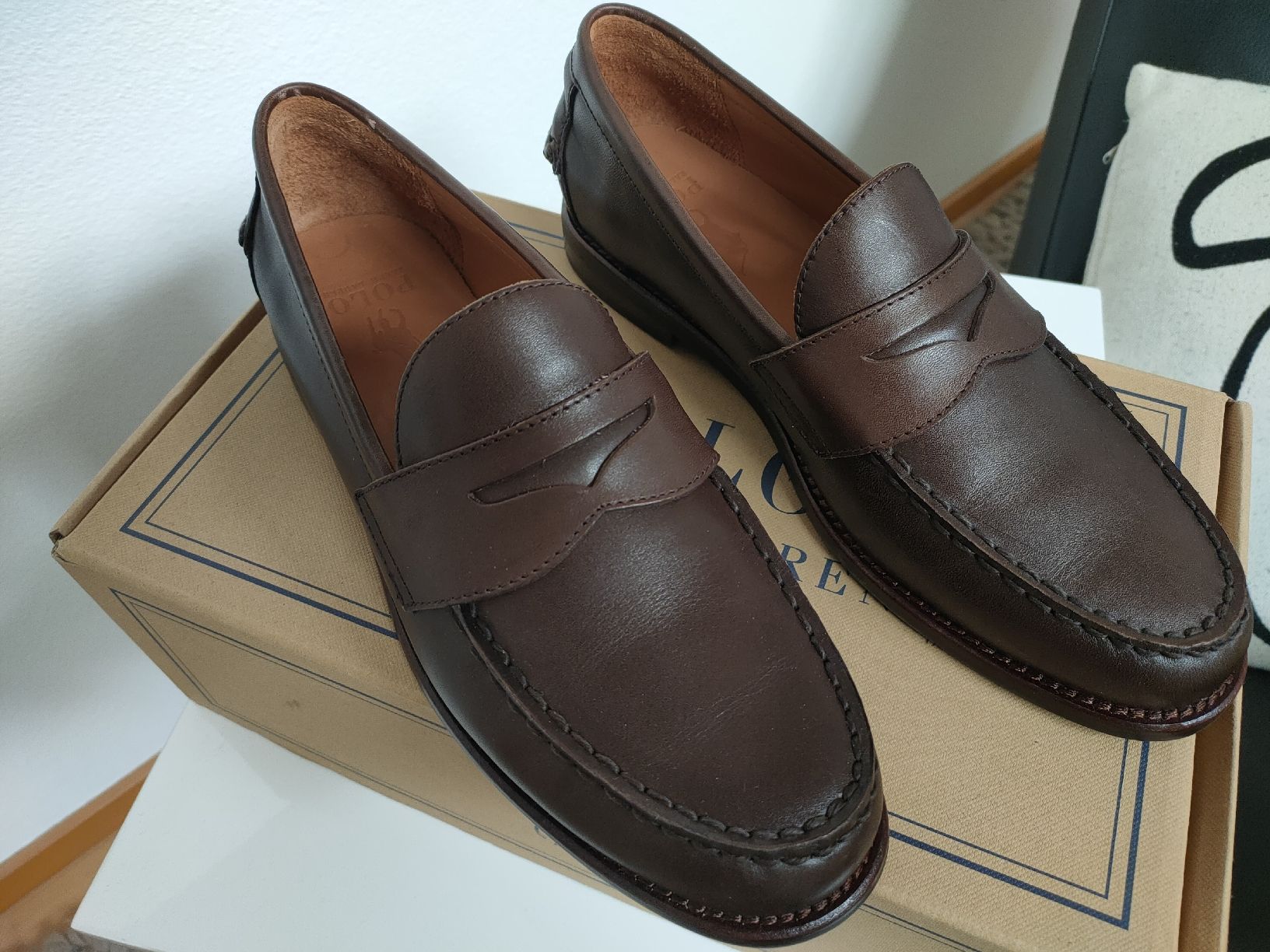 Ralph Lauren Scarpe da uomo: Ralph Lauren Herren Loafer Grösse 41 – Nuovo (secondo la descrizione) da Waltalingen venduto da relaxyourmind81