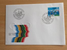 Olympiabrief Lausanne 1996, Ersttagsstempel 14.5.96