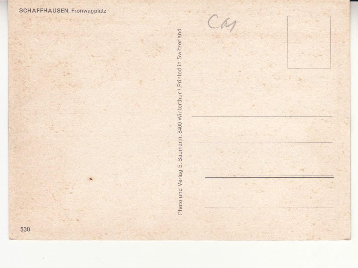 Ansichtskarten: Schaffhausen ca. 1970 – Gebraucht aus Bürglen TG von StampGraf 1