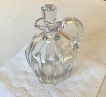 CARAFE CRISTAL TAILLÉ TRANSPARENT ÉPAIS 1930 ART DÉCO