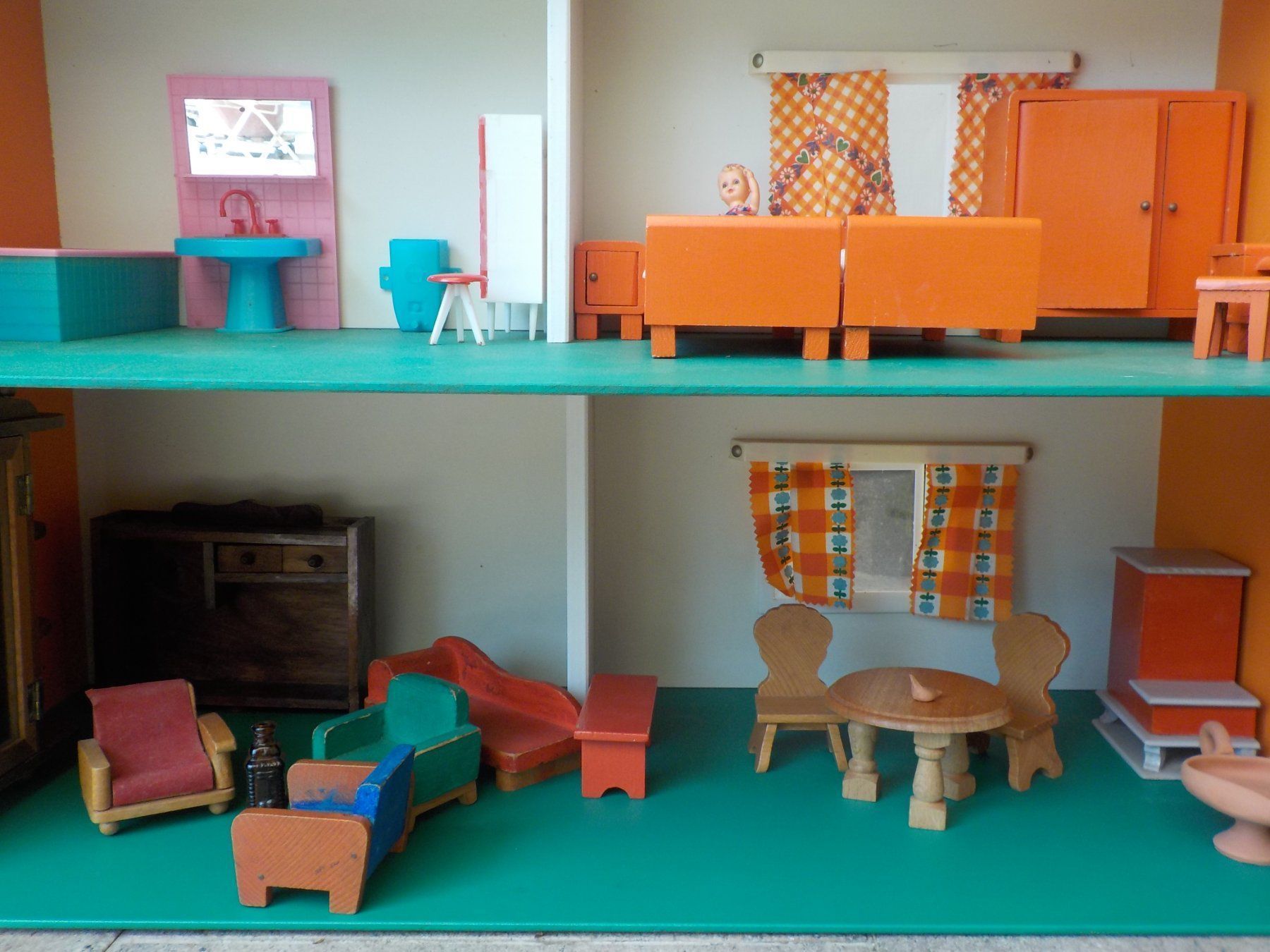 Maisons & Meubles de poupées: Puppenstube + Möbel 1970er – D'occasion à Mörschwil par lindaswunderkiste 1