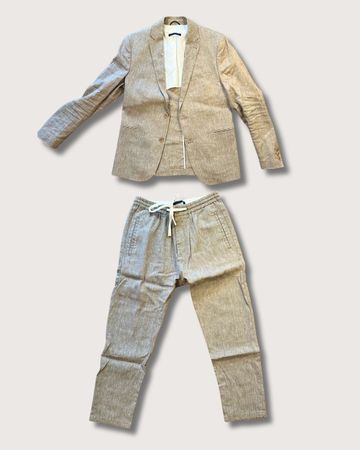 DRYKORN Anzug mit Sakko (48) und Hose (32) aus Leinen